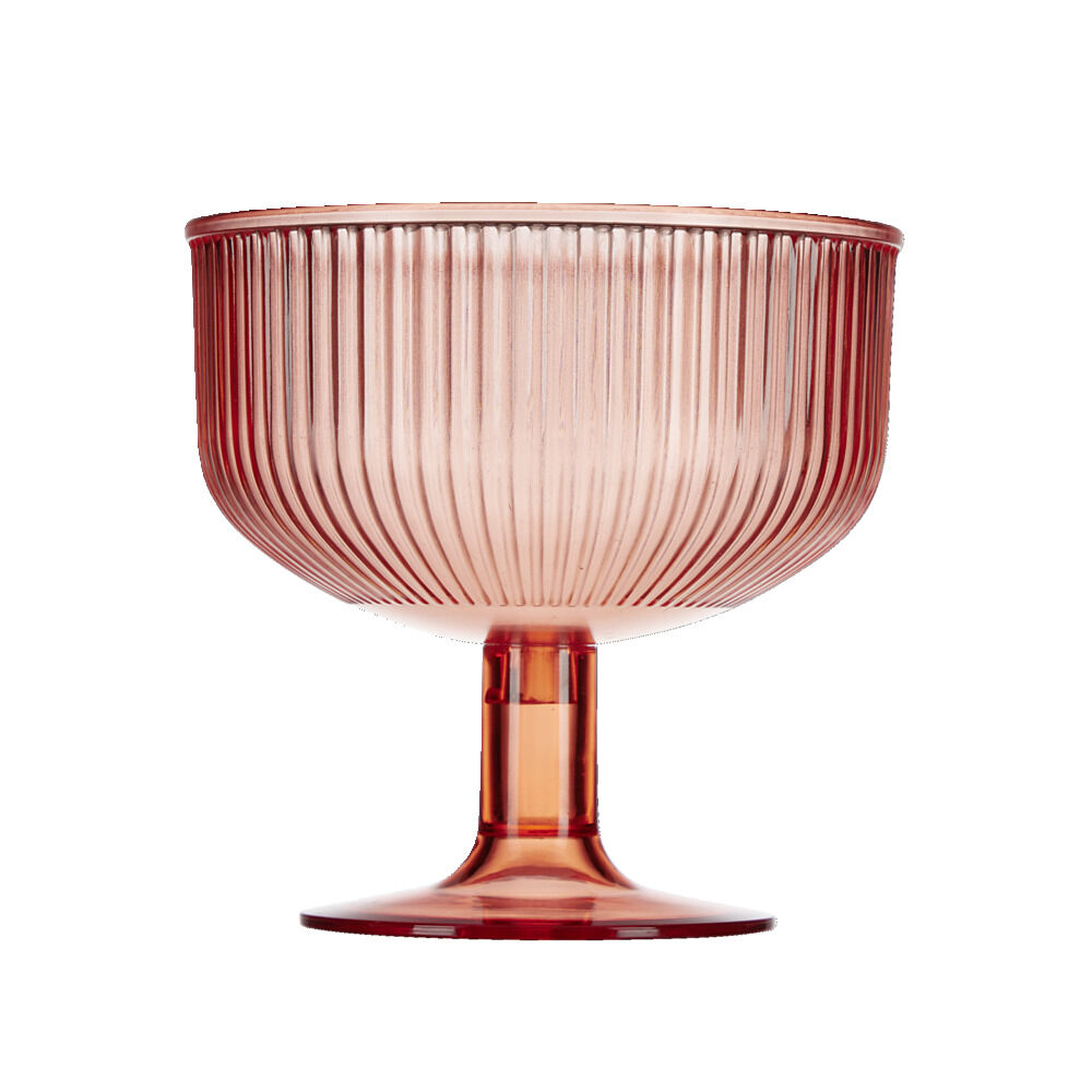 Coupe de glace sur pied 300ml plastique orange