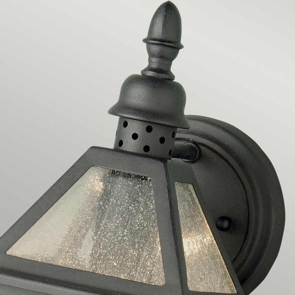 Kinkiet zewnętrznyczarny Polruan 1xE27x60W IP44 Elstead