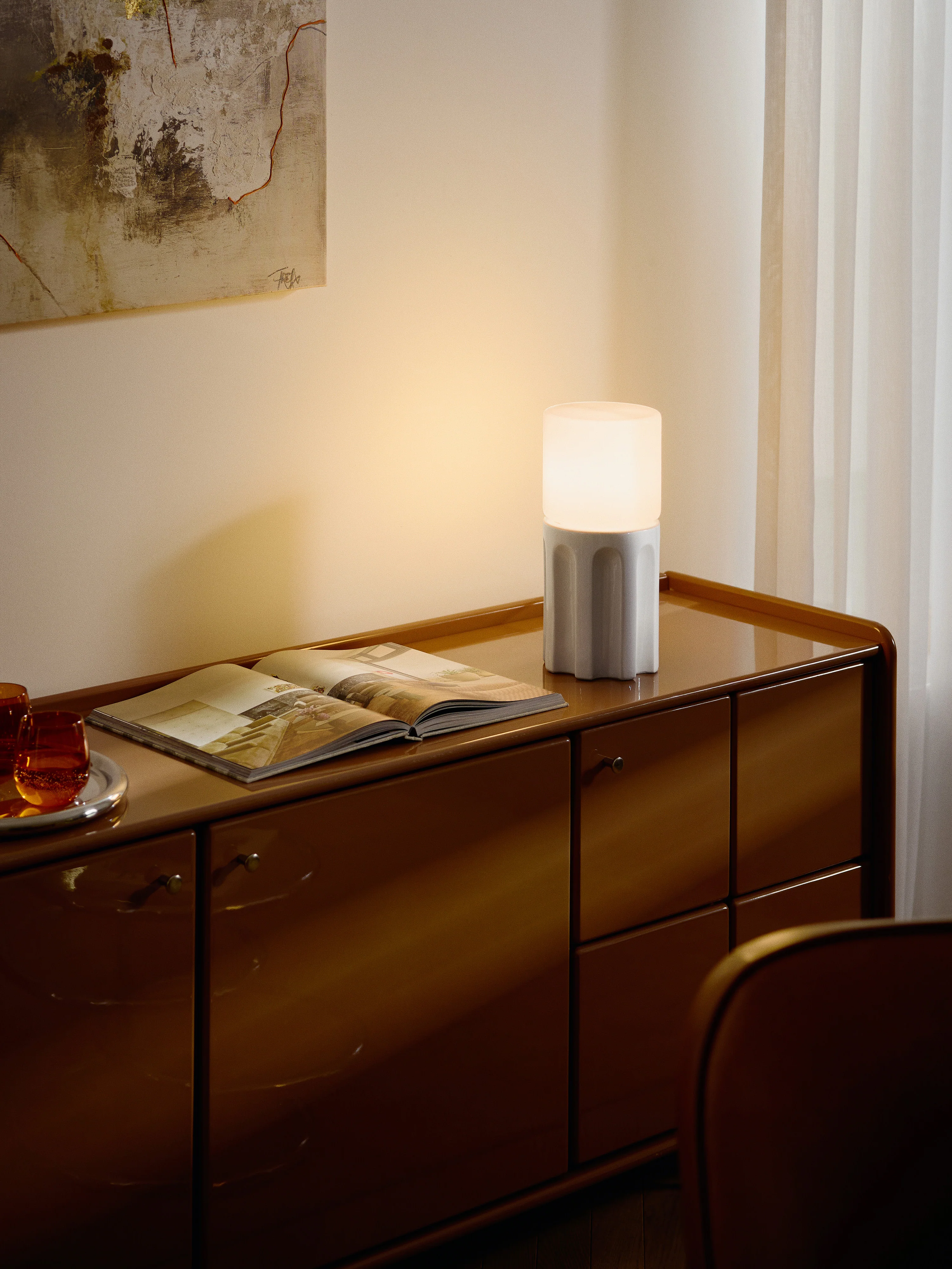 Keramik-Tischlampe Moira