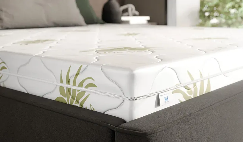 Materac piankowy 80x200 AISHA Aloe Vera dwustronny, H2/H3, antyalergiczny