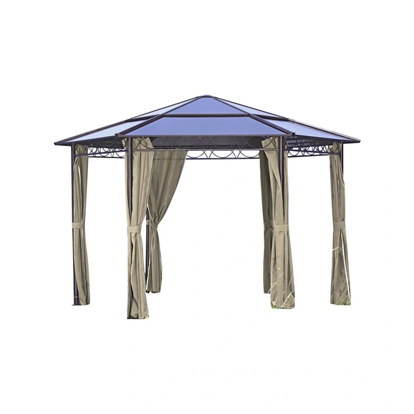 Pavillon »SALMON«, eckig, rund, BxT: 395 x 395 cm
