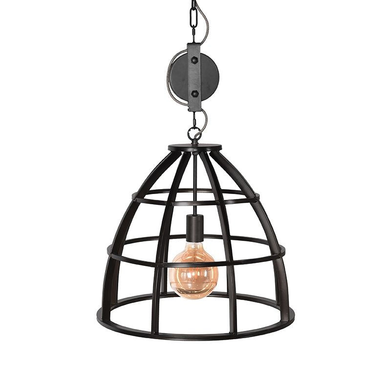 LABEL51 Hanglamp Fuse - Zwart Metaal - 47x47x70cm
