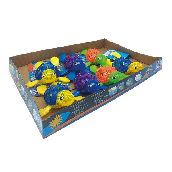 Spielzeug, Tauchtier Schildkröte, leuchtet bei Wasserkontakt, ca.13x12x6cm