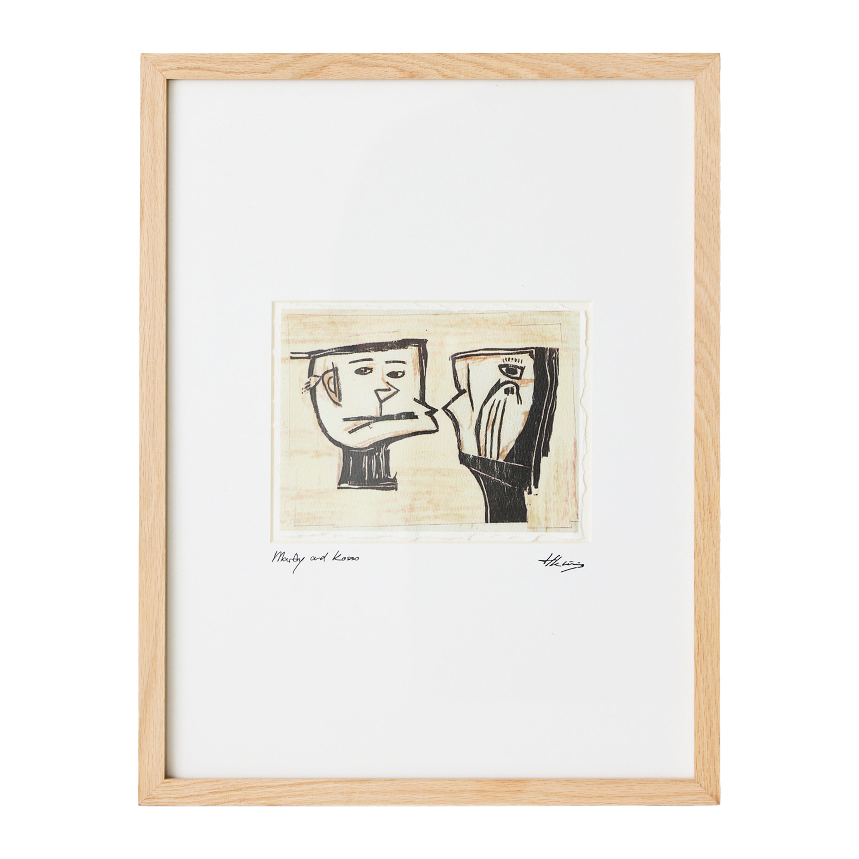 HKliving Framed Artwork Schilderij - Marty and Kosso