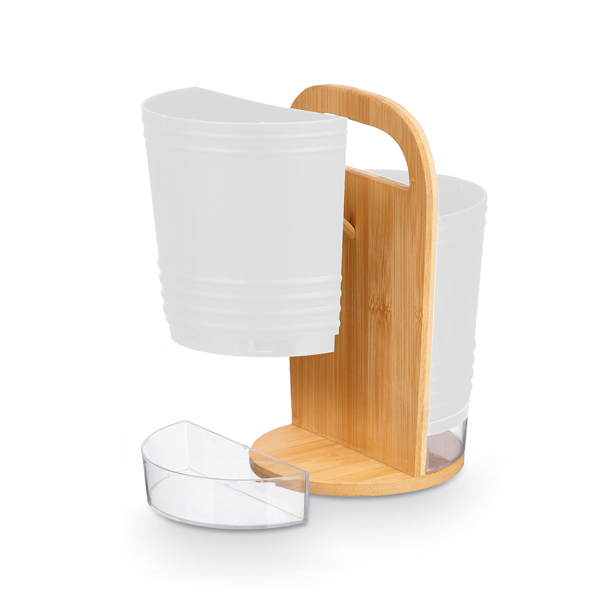 Porta Utensílios Duplo Branco