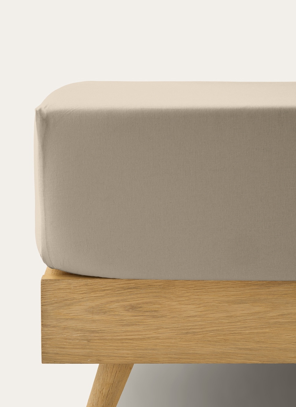 DRAP HOUSSE EN COTON TAUPE