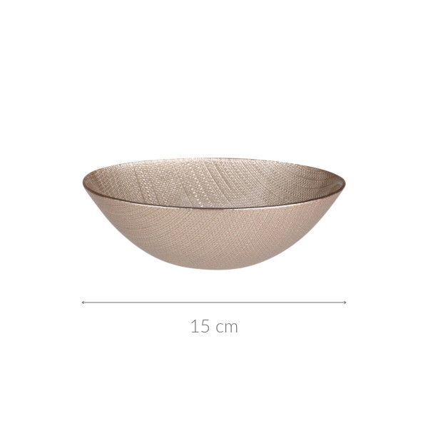 Szklana miska KARNEOL, Ø 15 cm