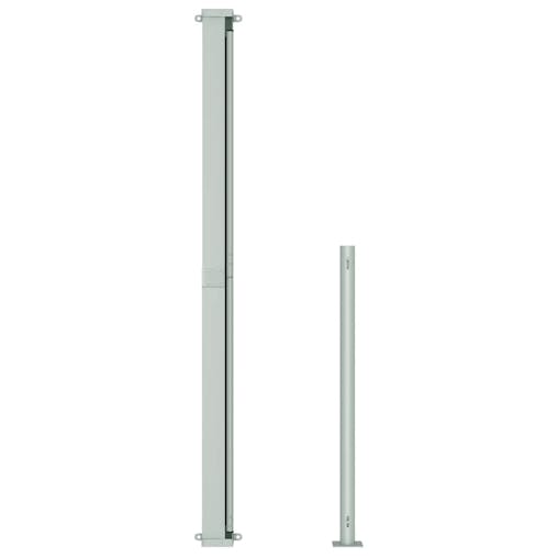 NNEVL Patio Retractable Side Awning 200x500cm Black