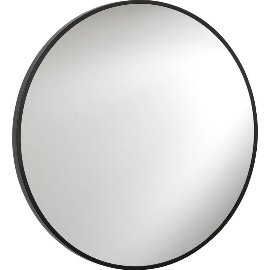 Kwantum Badkameraccessoires | Spiegels | Badkamerspiegel  Ø80 Cm Zwart
