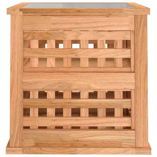 NNEVL Bedside Cabinets 2 pcs 34x34x34 cm Solid Wood Walnut