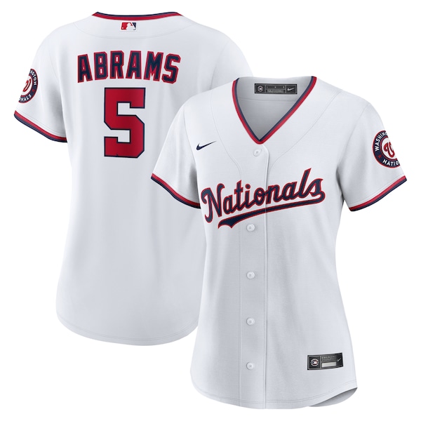 CJ Abrams Washington Nationals Nike Women's Home Replica Player Jersey - White