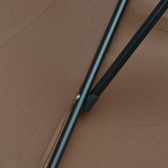 Sonnenschirm, Höhe: 250 cm, kaffeefarben/braun