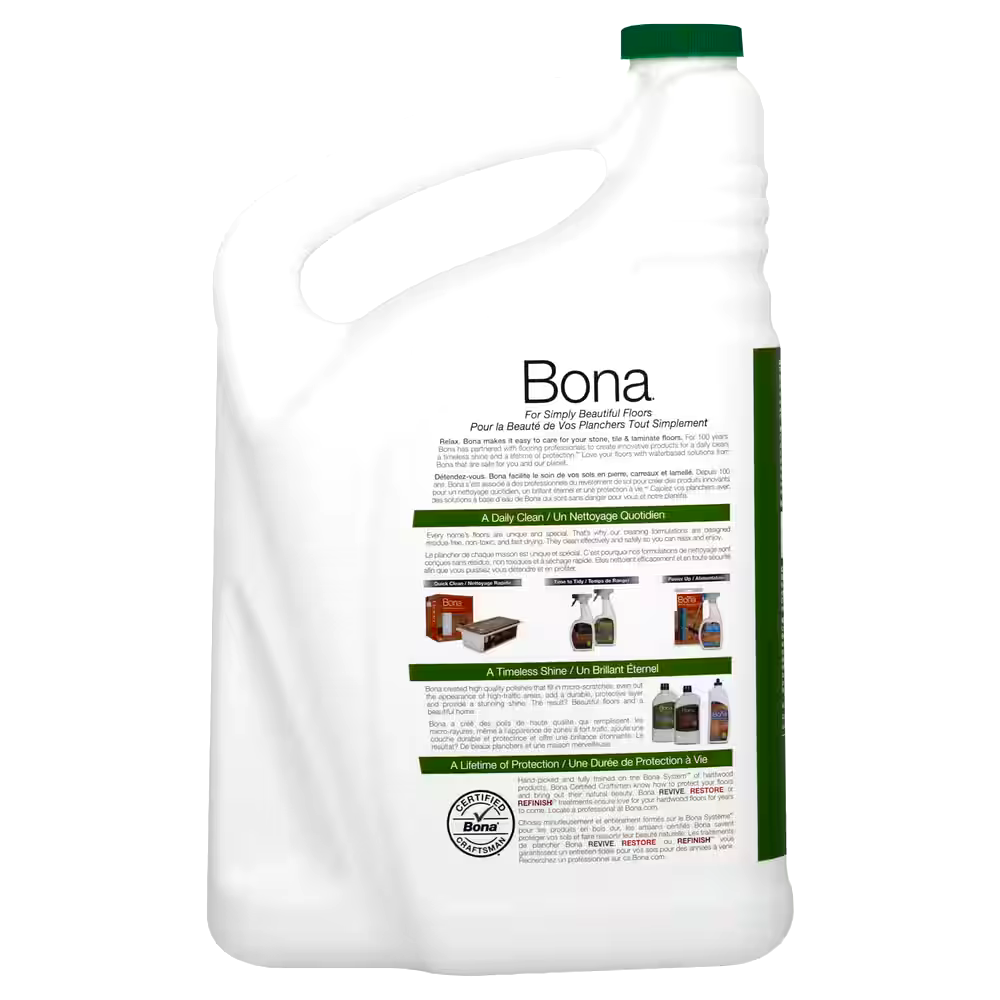 Bona Hard-Surface Streak Free Floor Cleaner Refill, 3.78-L