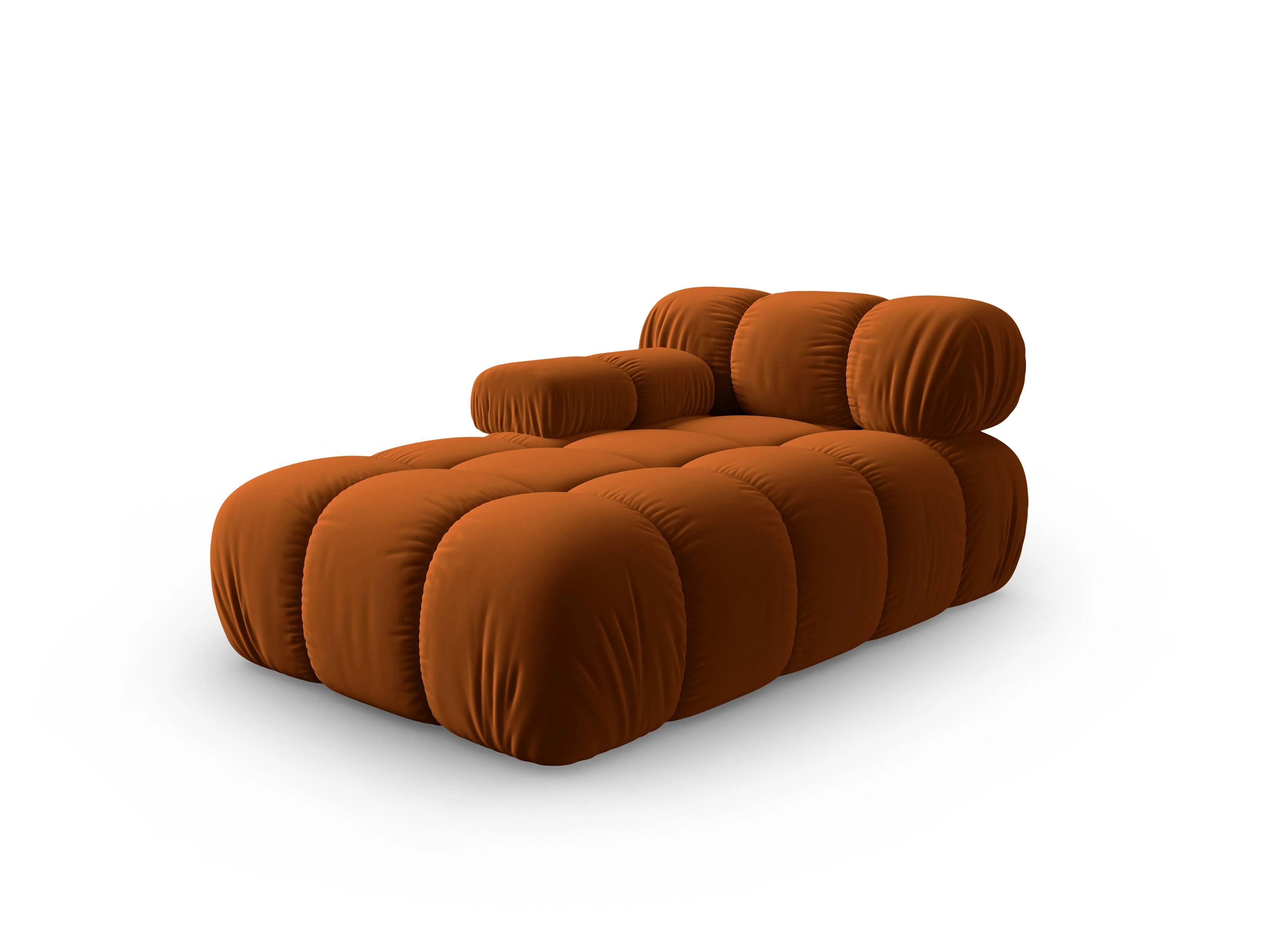 Modulair-chaise longue Tropea links velvet