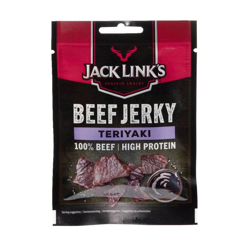 Boeuf séché lamelle Jack Link's Beef Jerky Teriyaki 25gr