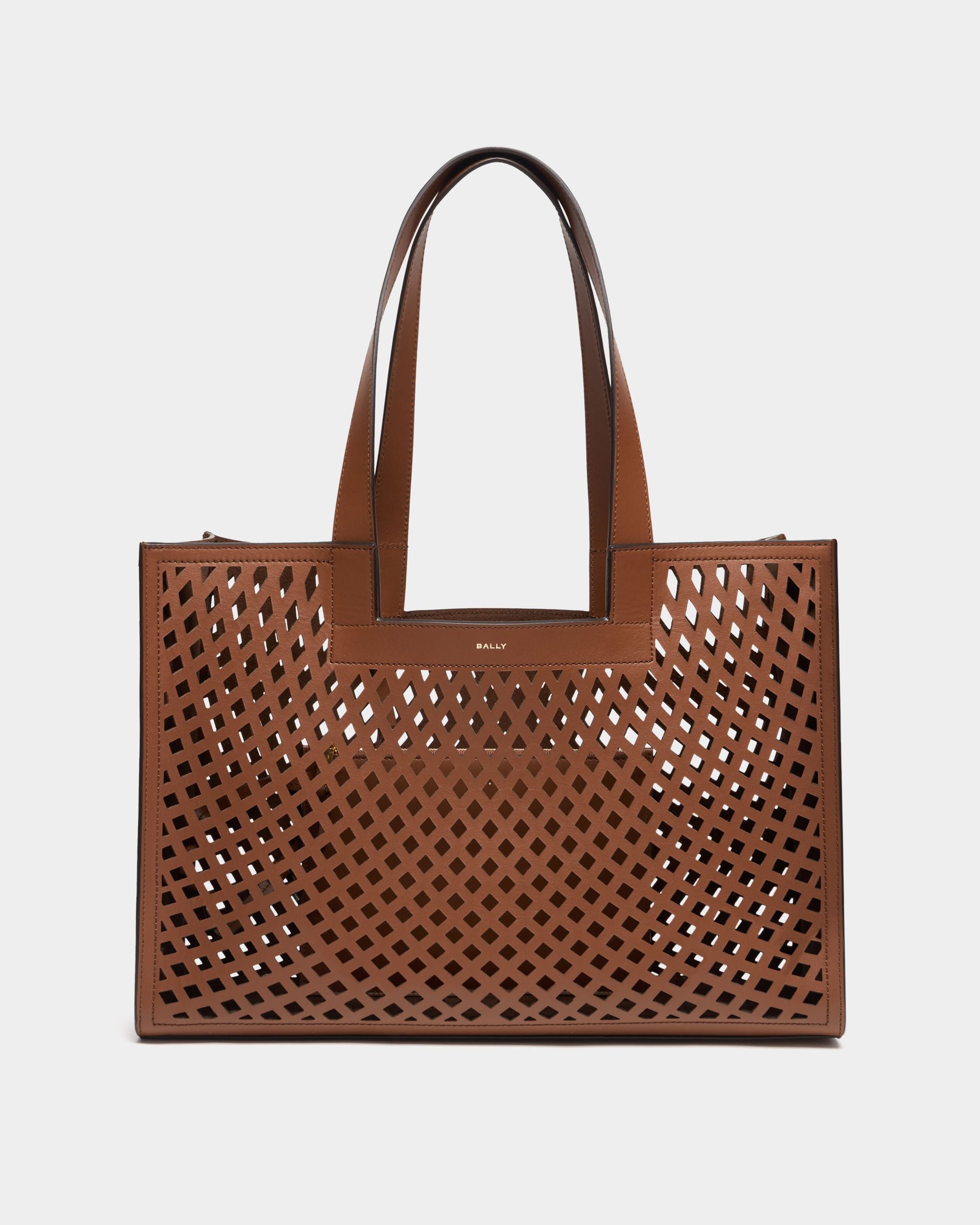 Easy Bally Tragetasche aus Leder in Braun