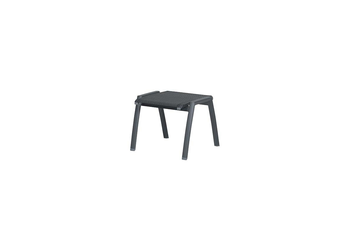 Gala voetenbank - carbon black - antraciet