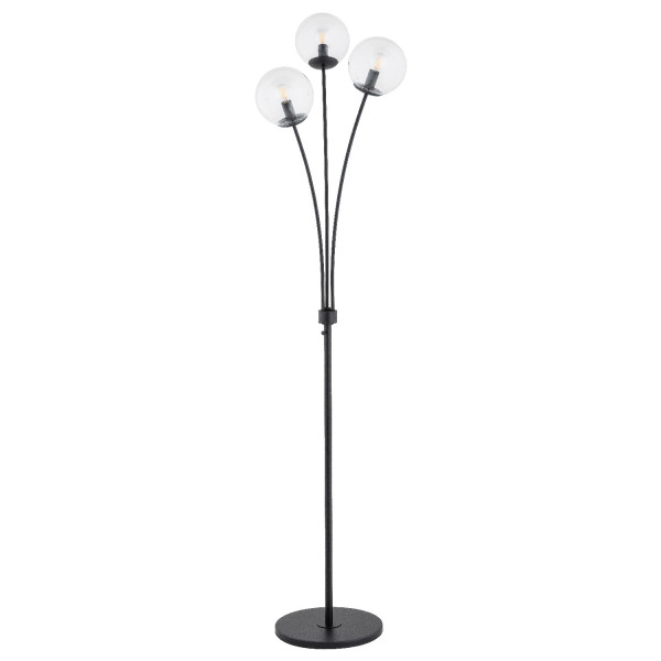 Lampa podłogowa czarna SEBIA 3xE14x10W wym:175x45x45cm Alfa