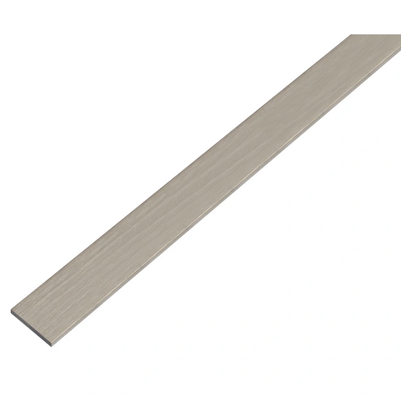 Flachstange, LxBxH: 1000 x 20 x 2 mm, edelstahlfarben