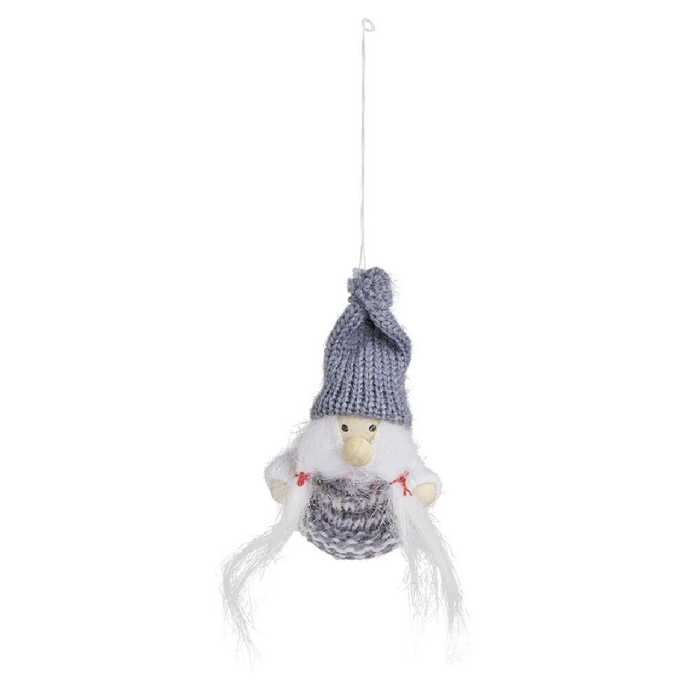 Personnage à suspendre gris et bleu - Fille/Père No&euml;l/Ange