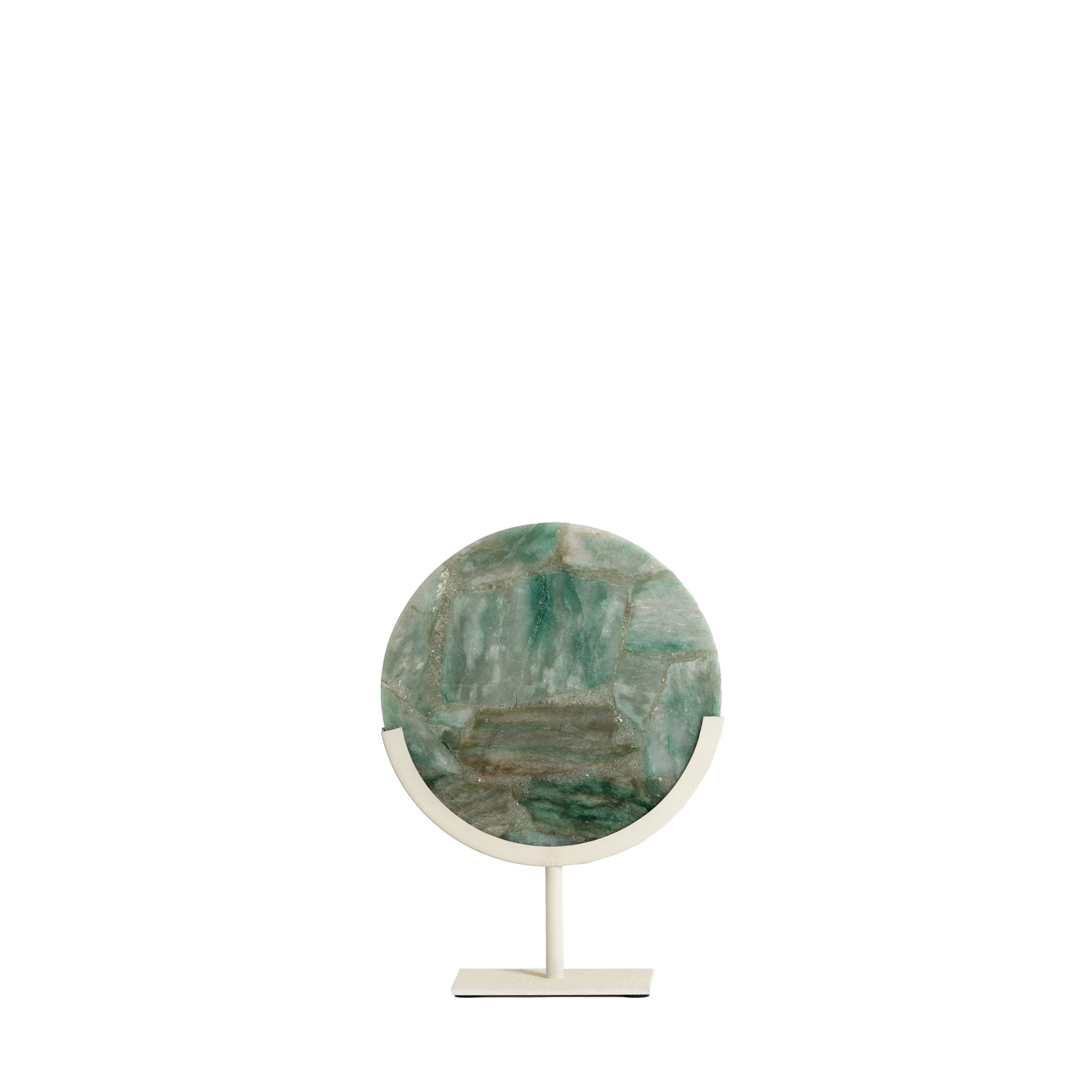 Light&living Ornament op voet 25x10x35 cm GOUYA groen agaat+crème