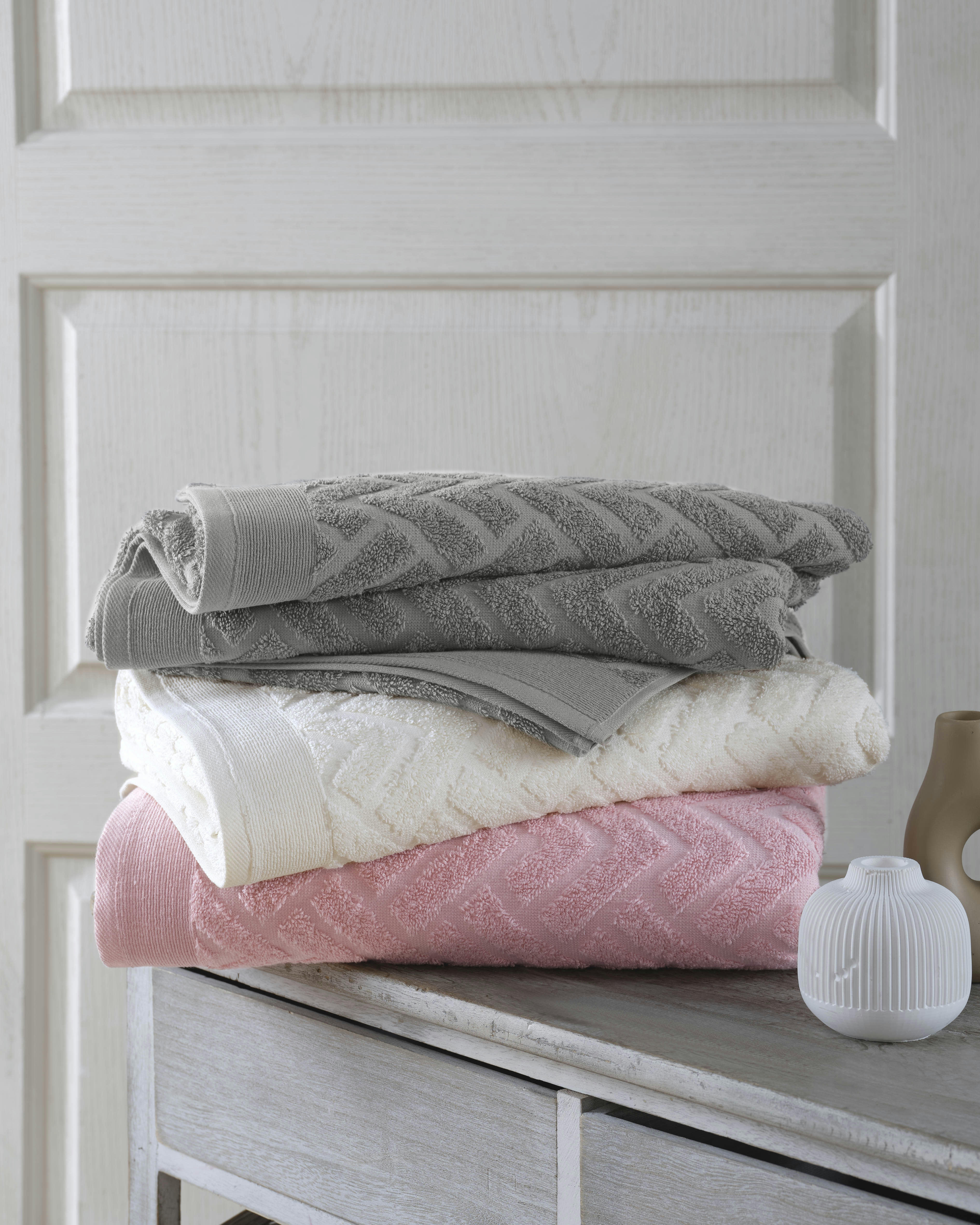 ALARA - Lot de 3 draps de bain 70x140cm  500gr/m2