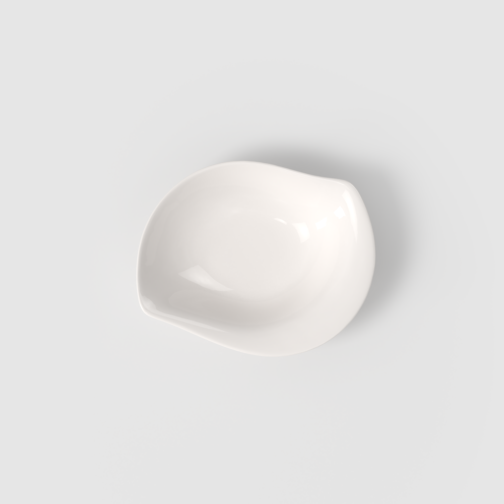 New Cottage Serving Bowl - White, 5.1 oz, Premium Porcelain