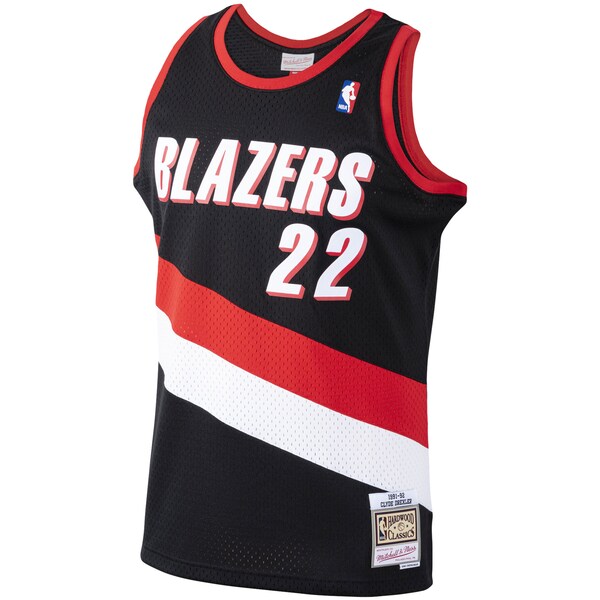 Clyde Drexler Portland Trail Blazers 1991/92 Hardwood Classics Swingman Jersey - Black