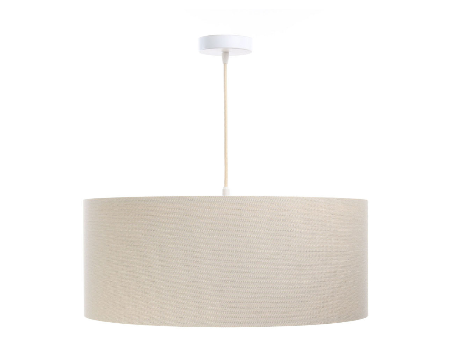 Lampa wisząca Boho tkaninowa beżowa