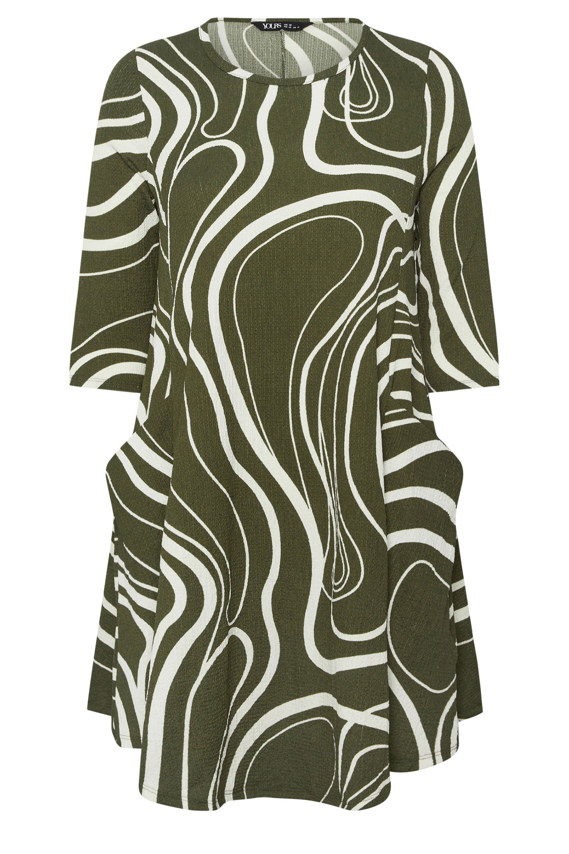 Yours Abstract Swirl Tunic Dress