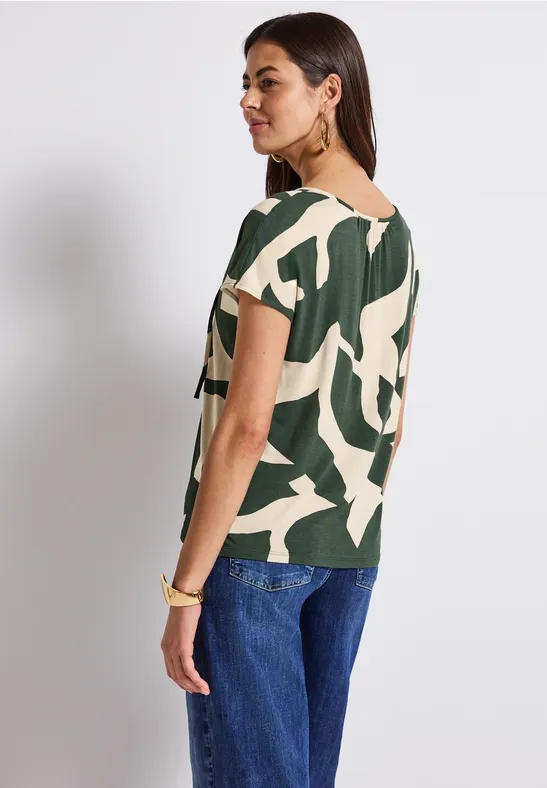 Tunika-Shirt mit Print