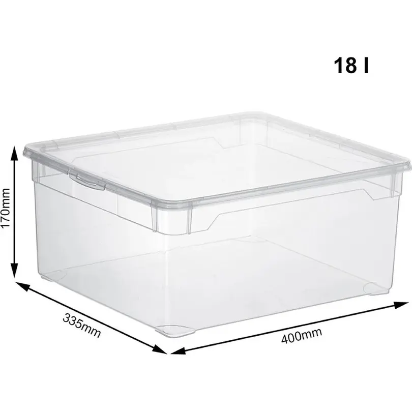 Aufbewahrungsbox 3er-Set CLEAR