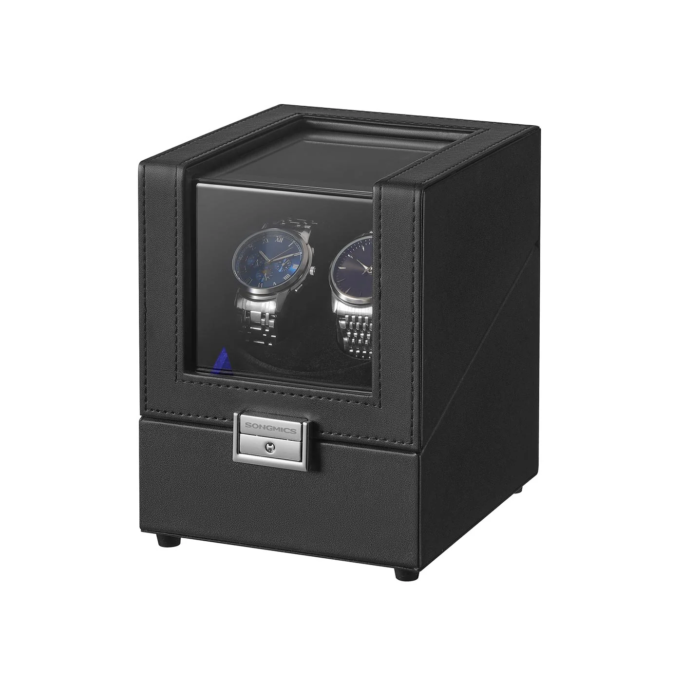 Boîte remontoir automatique silencieuse avec LED et coussin réglable
