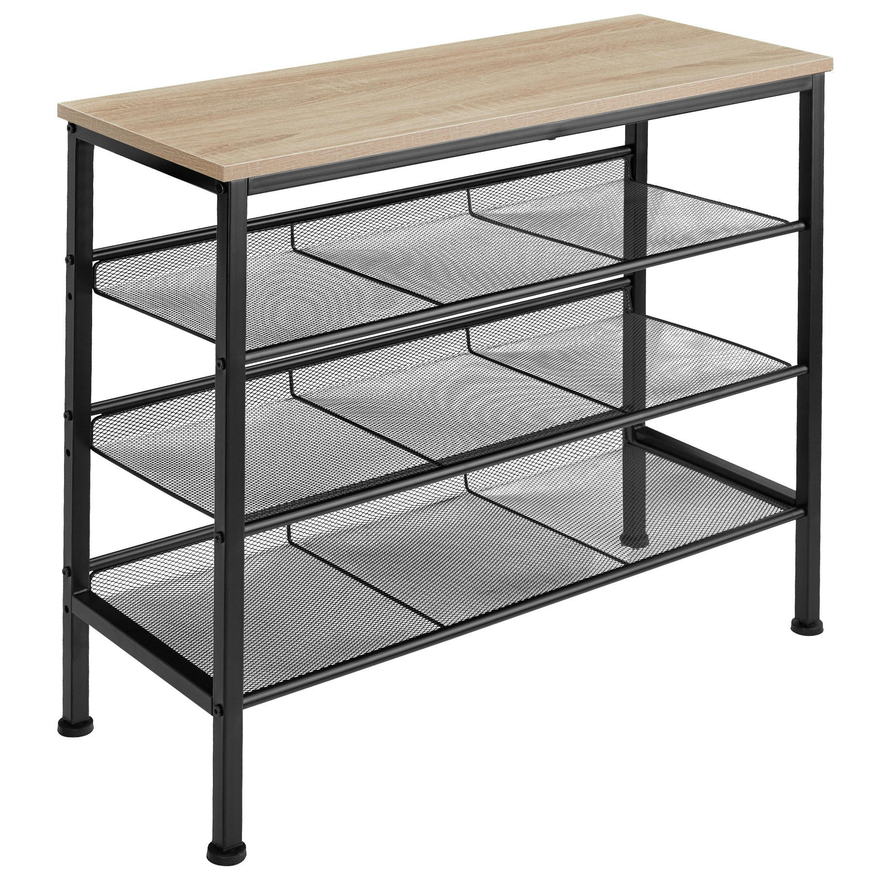 - Étagère à chaussures Style industriel Bois clair industriel, Chêne