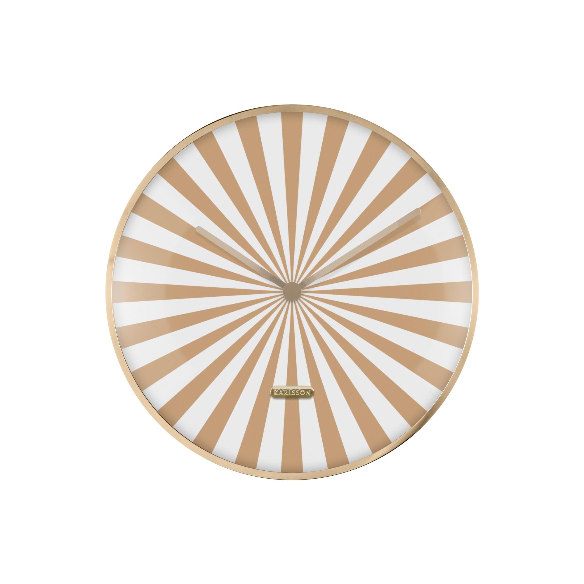 Karlsson wandklok Candy Swirl Dome - bruin - Ø40cm