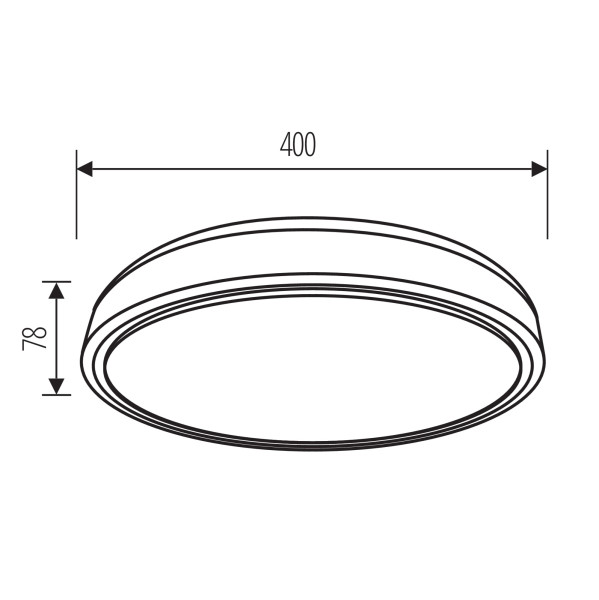 Plafoniera LED LightLogic LL VENID PLAFON 24W 66508 natynkowy lampa