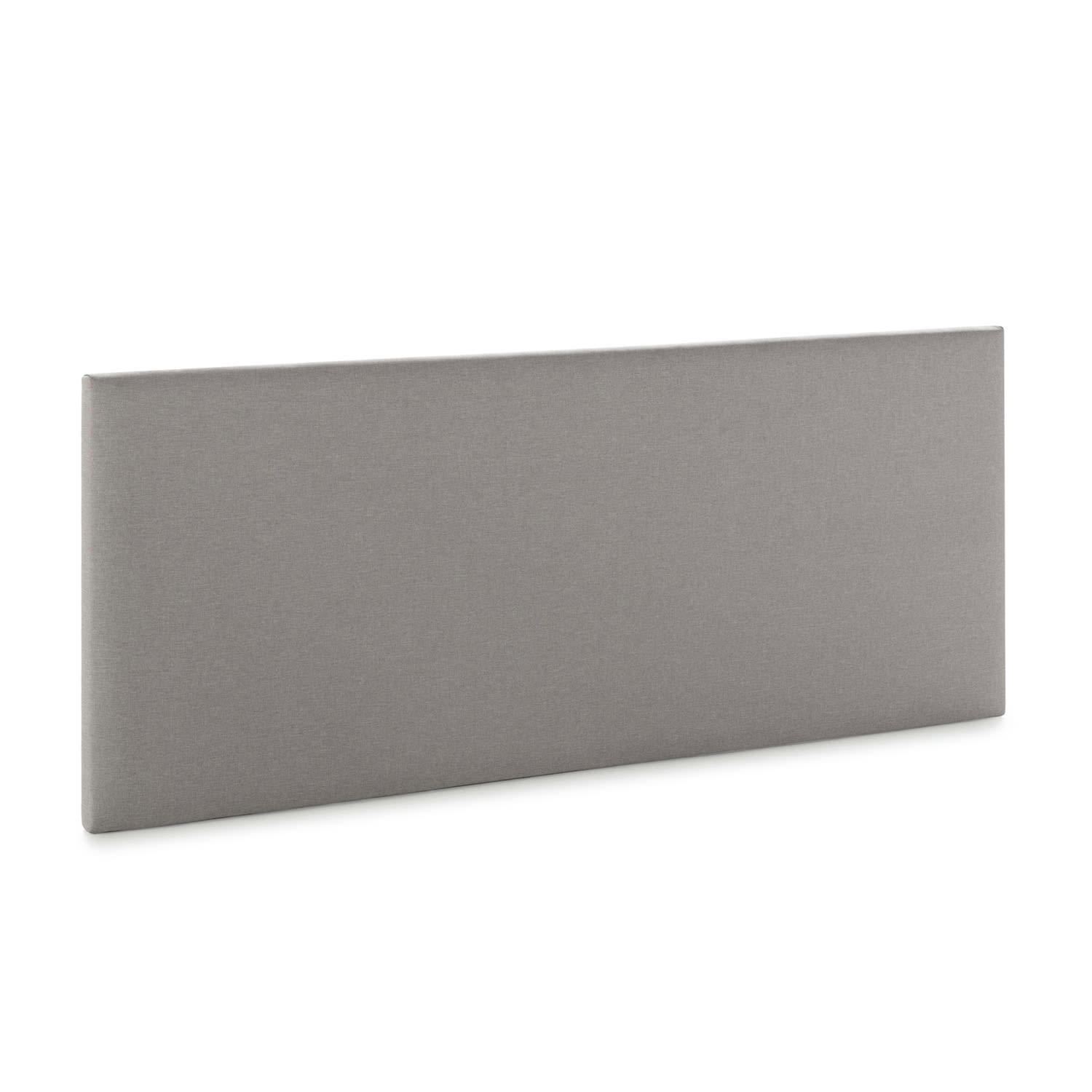 AURA - Tête de lit recouverte de tissu Gris Clair 140x60 cm