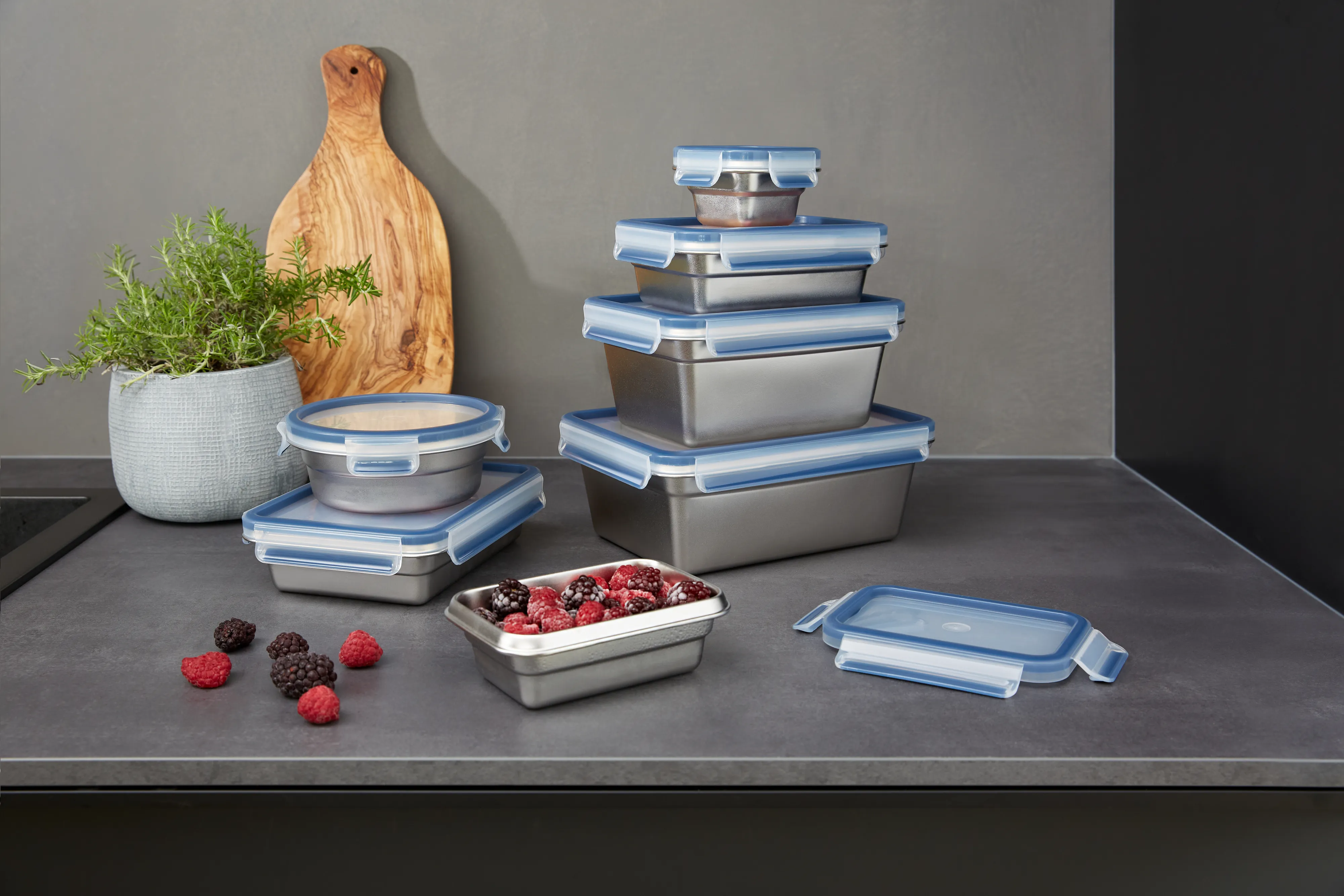 CLIP & CLOSE STAINLESS STEEL FOOD CONSERVATION