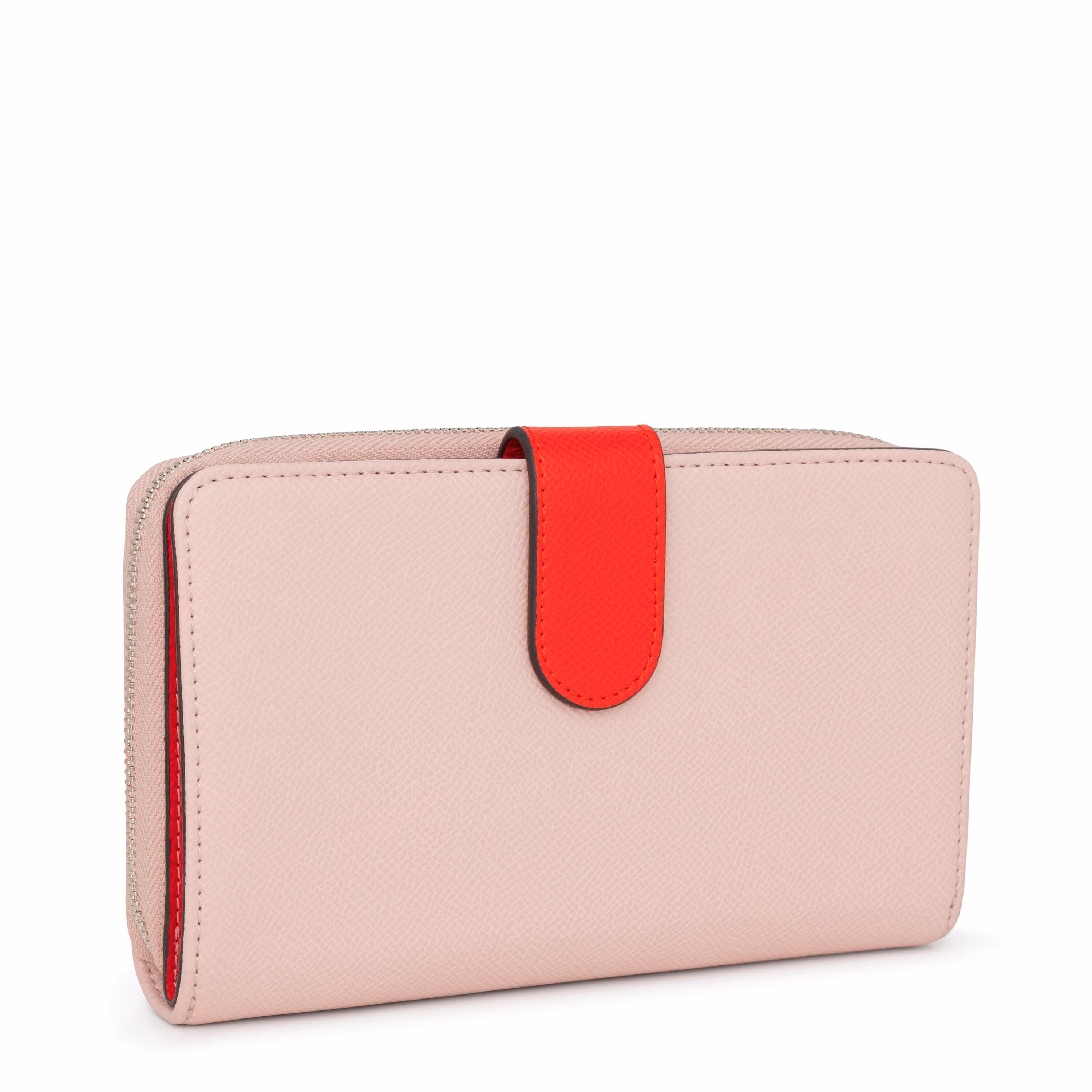 Billetera mediana New Dubai rosa y beige
