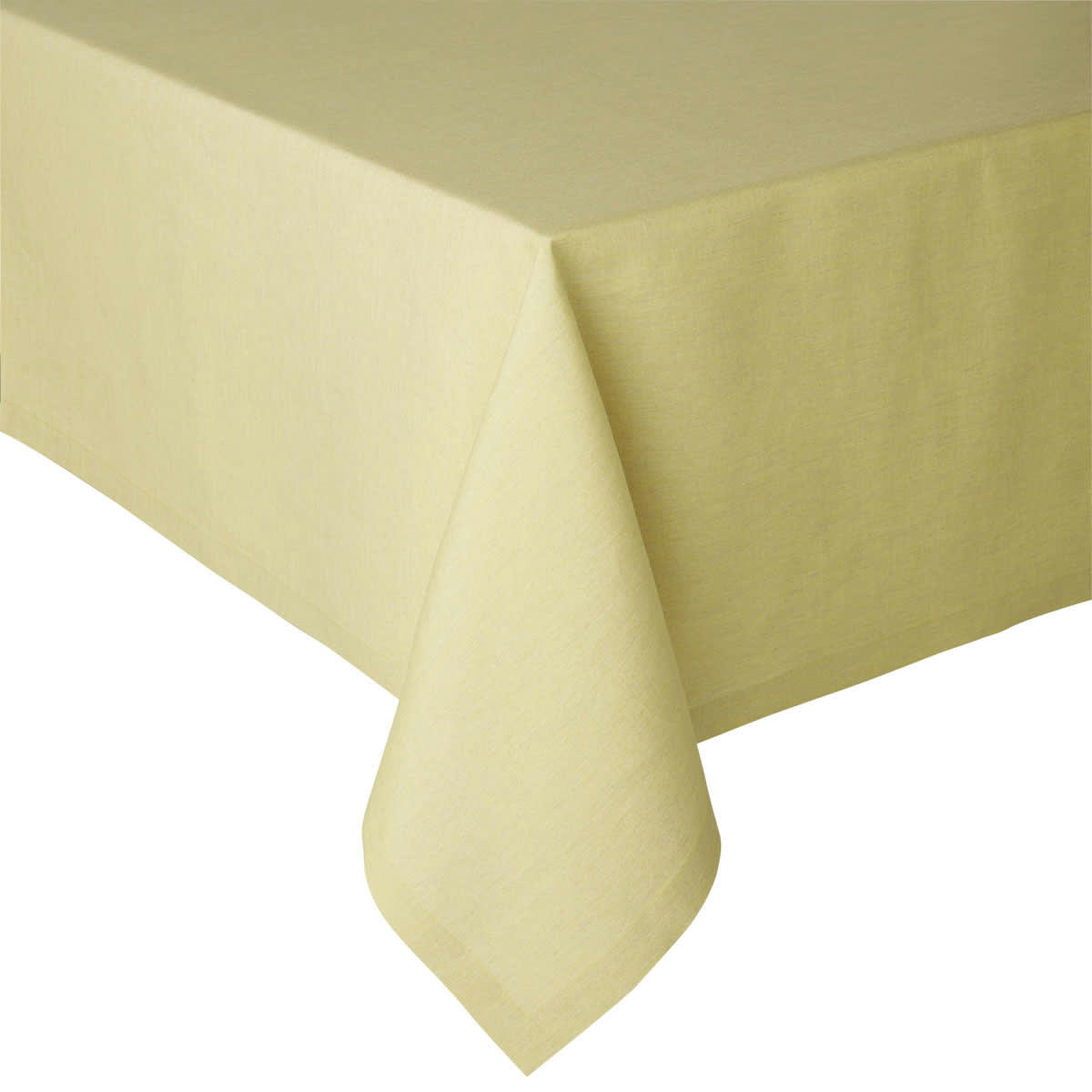 CHAMBRAY - Nappe en lin vert 190x190