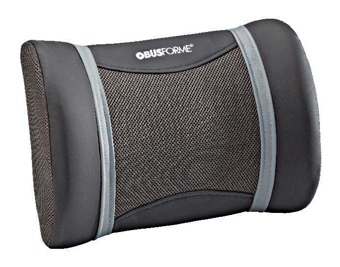 ObusForme© Side to Side Lumbar Lower Back Support Cushion with Massage