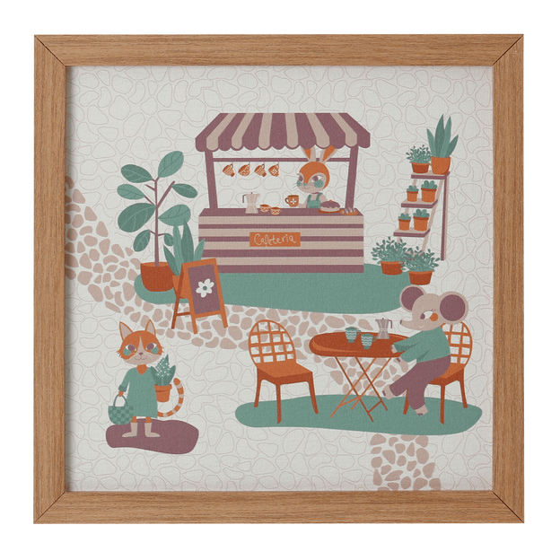 QUADRO III 30 CM X 30 CM FEIRA DOS BICHOS