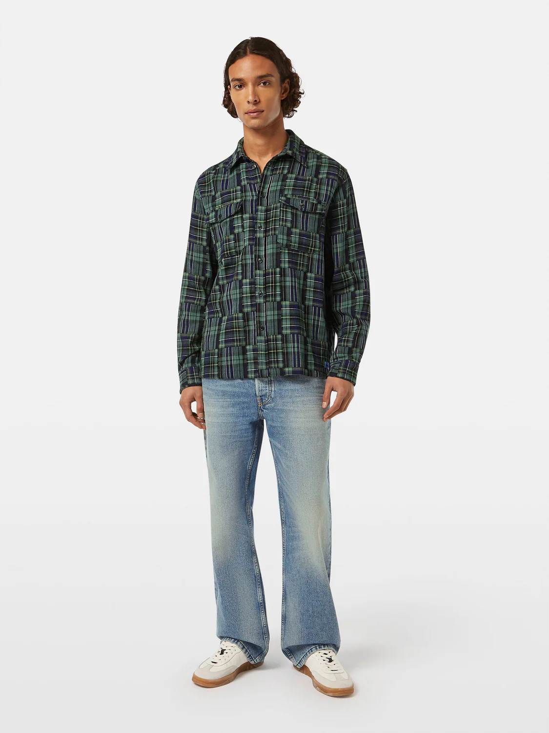 Relaxed-Fit Patchwork Shirt