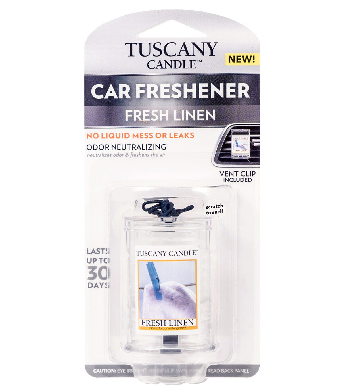 Tuscany Candle Fresh Linen Car Freshener
