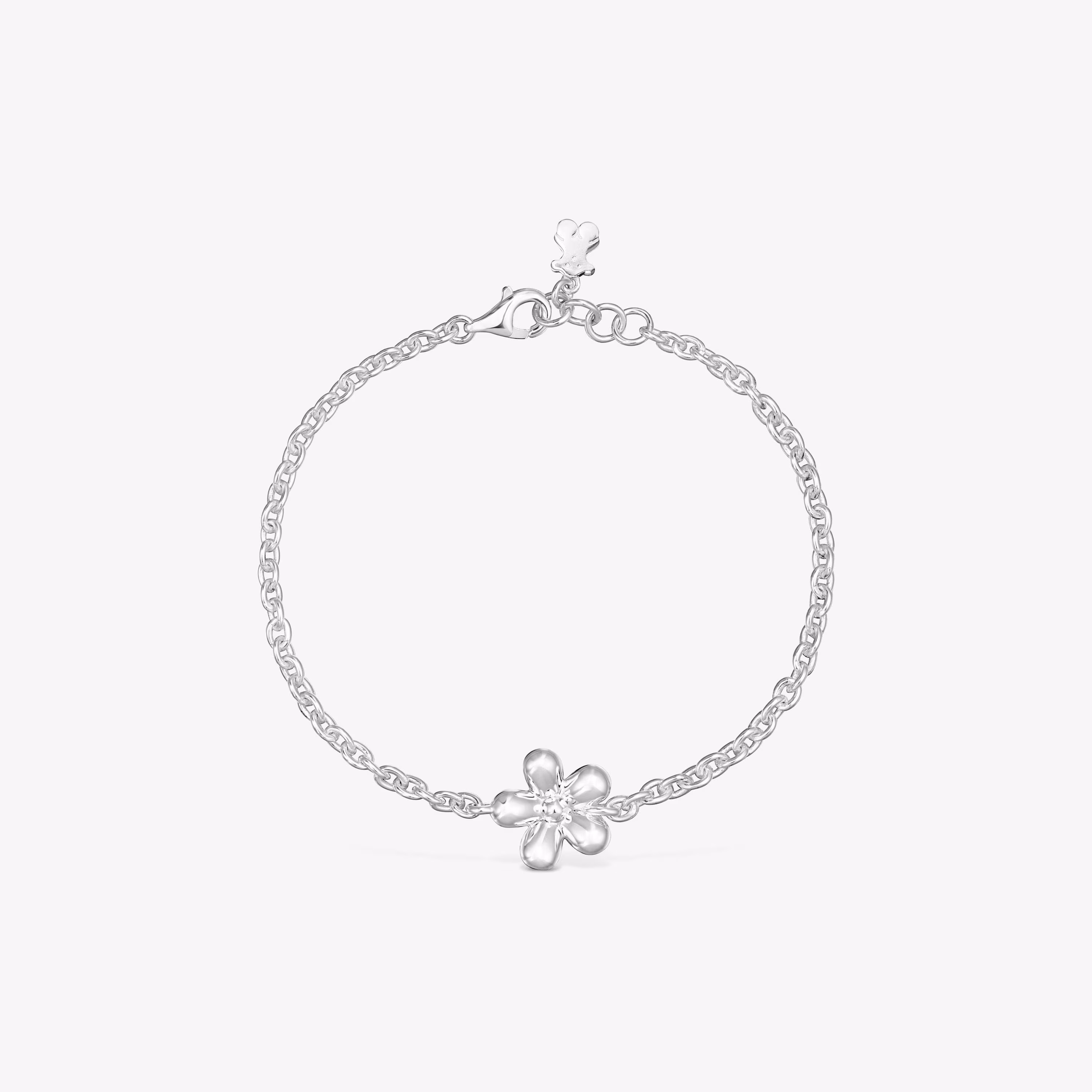Pulsera cadena de plata Daisy