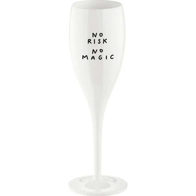Champagnerglas No Risk No Magic