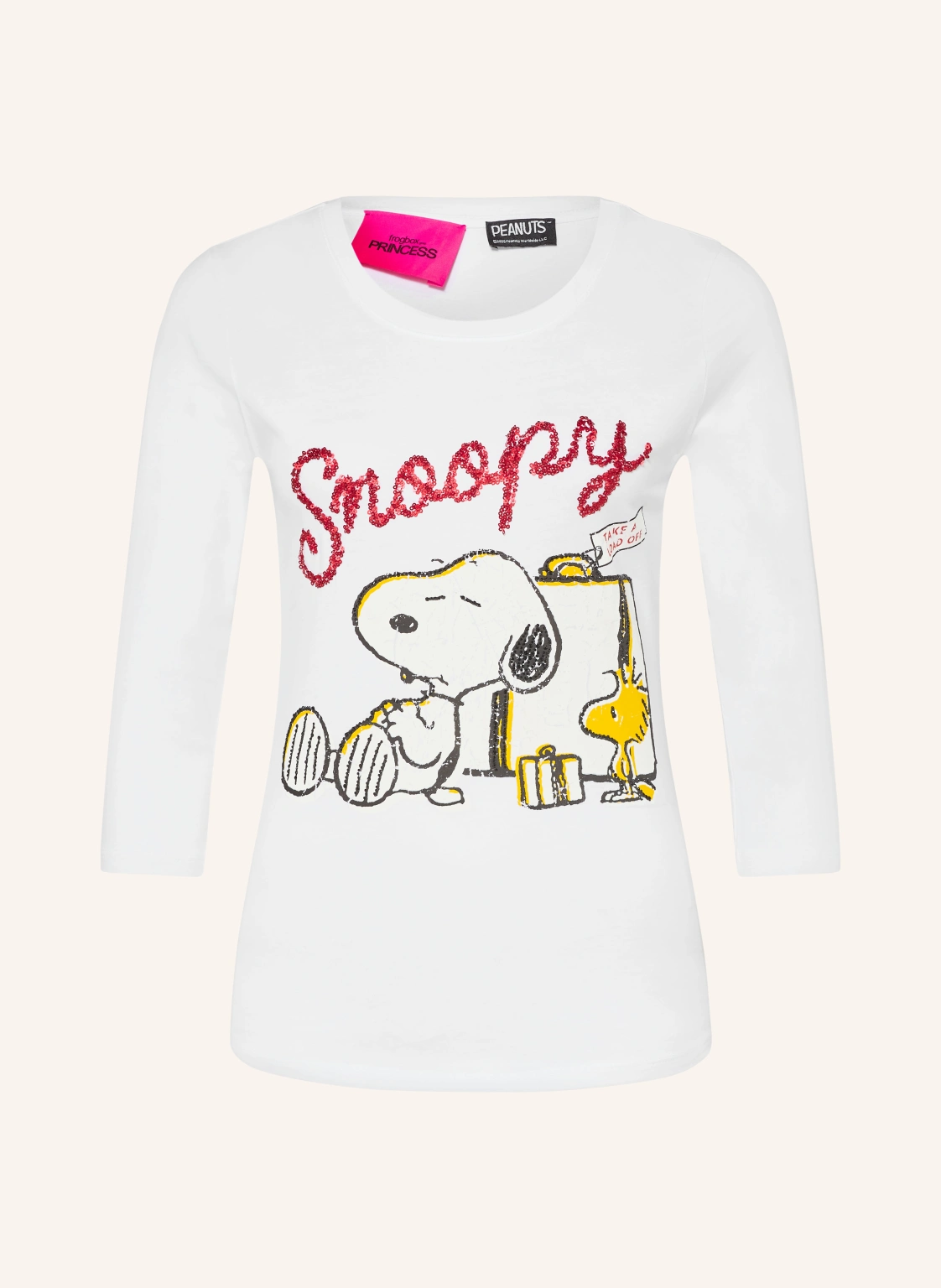 FrogBox Shirt mit 3/4-Arm und Pailletten