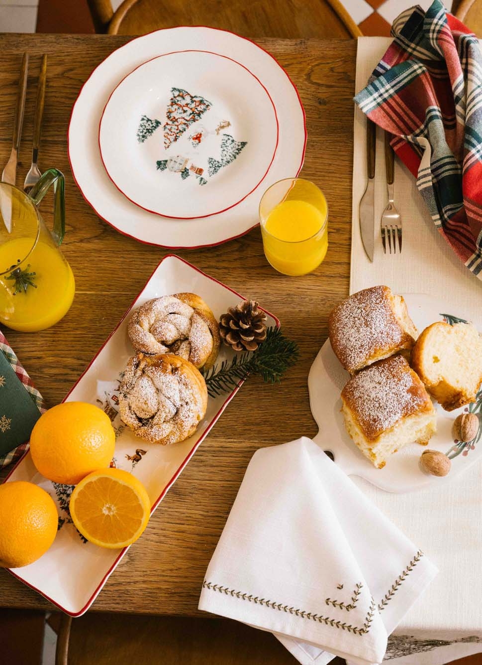 LOT DE 2 SERVIETTES DE TABLE EN COTON FLAMMÉBLANC