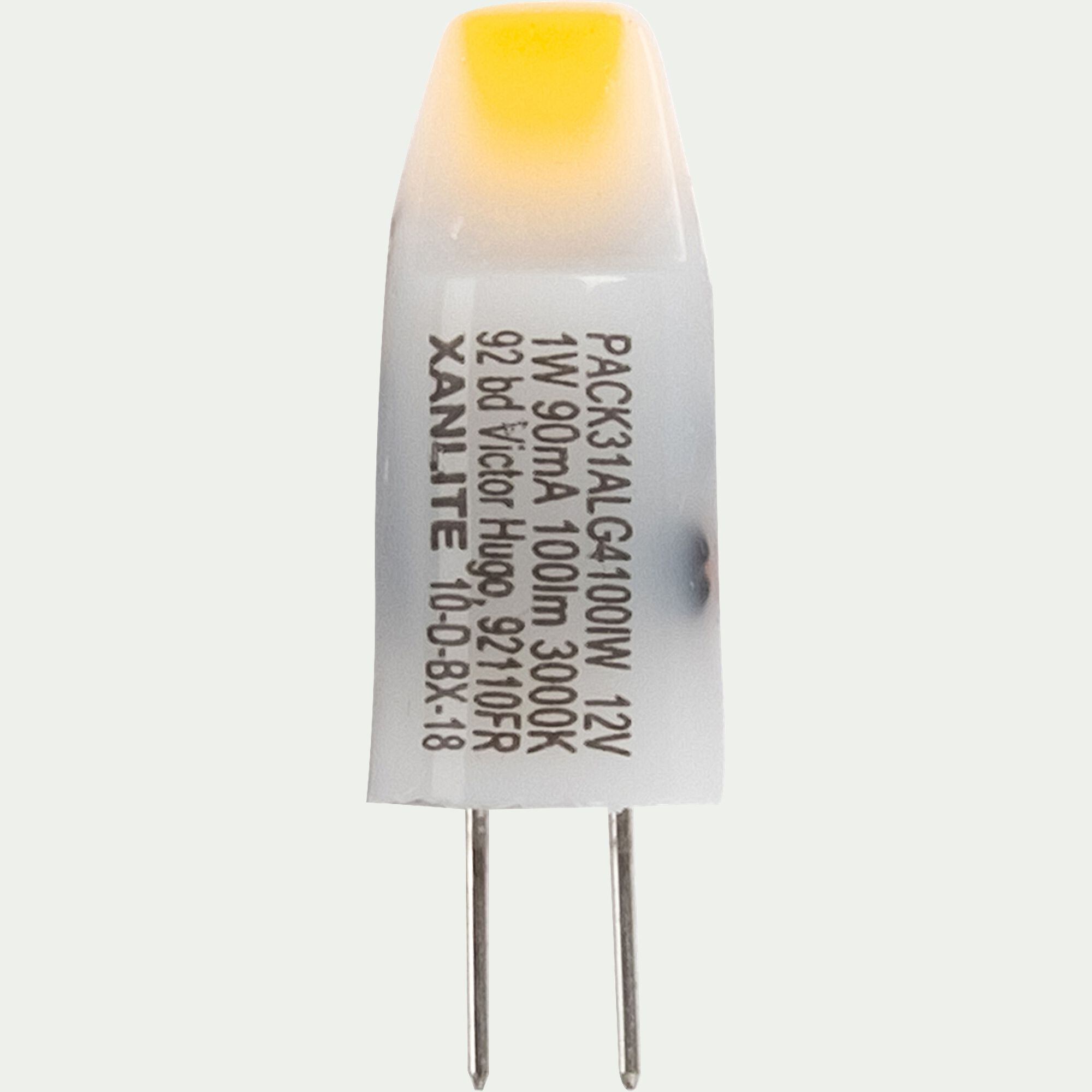CAPSULE - Lot de 4 ampoules G4 - blanc