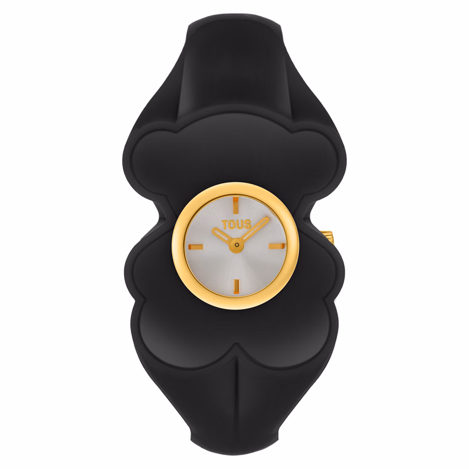 Reloj analógico de acero dorado y policarbonato marrón ahumado T. M Bear Folks
